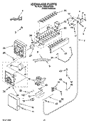 ICEMAKER PARTS Diagram and Parts List for KSSS42FMX03  KitchenAid Refrigerator