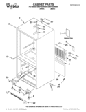 CABINET PARTS Diagram and Parts List for GB2FHDXWB04  Whirlpool Refrigerator