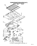 COMPARTMENT SEPARATOR Diagram and Parts List for RT18AKXZW00  Roper Refrigerator