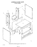 EXTERNAL OVEN Diagram and Parts List for SF3040SRW1  Whirlpool Range