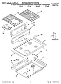 Part Location Diagram of 3191898MS Whirlpool CAP-BURNER