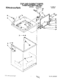 TOP AND CABINET, LIT/OPTIONAL Diagram and Parts List for KAWE770BWH0  KitchenAid Washer