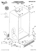 CABINET, LITERATURE Diagram and Parts List for ED2GTQXKQ00  Whirlpool Refrigerator