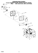 CONVECTION PARTS Diagram and Parts List for GH7208XRQ1  Whirlpool Microwave
