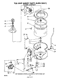 SUDS ONLY Diagram and Parts List for LA7005XMW0  Whirlpool Washer