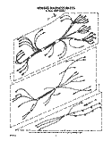 WIRING HARNESS Diagram and Parts List for KEDT105VAL1  KitchenAid Range