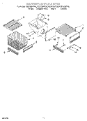 FREEZER SHELF Diagram and Parts List for KSSP36MFT05  KitchenAid Refrigerator