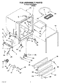 Part Location Diagram of 3384865 Whirlpool PANEL