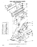 TOP AND CONSOLE Diagram and Parts List for LA6800XKW0  Whirlpool Washer