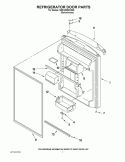 REFRIGERATOR DOOR PARTS Diagram and Parts List for M0RXEMMWM00  Whirlpool Refrigerator
