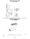 DOOR AND LATCH , WIRING HARNESS Diagram and Parts List for MW3000XM0  Whirlpool Microwave