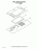 GRILL MODULE PARTS Diagram and Parts List for SC8720EDB06  Whirlpool Cooktop
