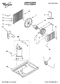 UNIT PARTS Diagram and Parts List for ACQ082PS6  Whirlpool Air Conditioner