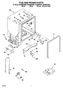 Part Location Diagram of WPW10746770 Whirlpool PAD-INS