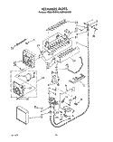 ICEMAKER, LIT/OPTIONAL Diagram and Parts List for KSSS42DAW00  KitchenAid Refrigerator