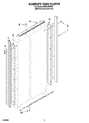 CABINET TRIM PARTS Diagram and Parts List for KSSO48FMX01  KitchenAid Refrigerator