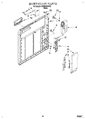 INNER DOOR Diagram and Parts List for DP920QWDB0  Whirlpool Dishwasher