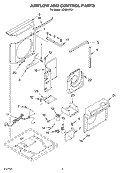 AIRFLOW AND CONTROL PARTS Diagram and Parts List for ACM244XL1  Whirlpool Air Conditioner