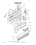 CONSOLE , LITERATURE AND OPTIONAL Diagram and Parts List for DU9903XL1  Whirlpool Dishwasher