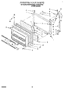 FREEZER DOOR Diagram and Parts List for ET22DKXBN02  Whirlpool Refrigerator