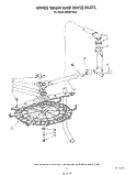 UPPER WASH AND RINSE Diagram and Parts List for KUDI21SS2  KitchenAid Dishwasher