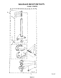 BRAKE AND DRIVE TUBE Diagram and Parts List for LA7800XSW2  Whirlpool Washer