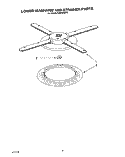 LOWER WASHARM AND STRAINER Diagram and Parts List for KUDA23SY0  KitchenAid Dishwasher