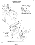 SECTION Diagram and Parts List for LE5530XKW0  Whirlpool Dryer