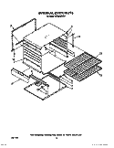 INTERNAL OVEN Diagram and Parts List for SF3020SWW1  Whirlpool Range