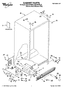 Part Location Diagram of 2322229 Whirlpool Service & Wiring Sheet