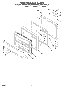 FREEZER DOOR Diagram and Parts List for KBRS22KKBT00  KitchenAid Refrigerator