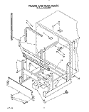 FRAME AND TANK Diagram and Parts List for KUDS22ST1  KitchenAid Dishwasher