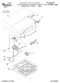SECTION Diagram and Parts List for RH2630XDZ1  Whirlpool Range Hood