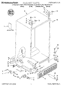 CABINET, LITERATURE Diagram and Parts List for KSRB25FHBL00  KitchenAid Refrigerator