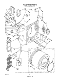 SECTION Diagram and Parts List for LE4930XTW1  Whirlpool Dryer