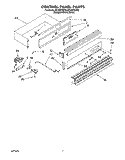 CONTROL PANEL Diagram and Parts List for SB160PEDQ2  Whirlpool Wall Oven