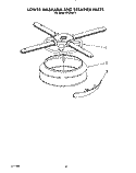LOWER WASHARM AND STRAINER Diagram and Parts List for KPDI620T5  KitchenAid Dishwasher