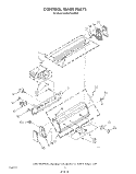 CONTROL PANEL Diagram and Parts List for KAWE742VWH0  KitchenAid Washer