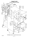 CABINET Diagram and Parts List for ET16JKXSW01  Whirlpool Refrigerator