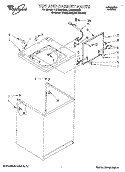 TOP AND CABINET, LIT/OPTIONAL Diagram and Parts List for LSC9245BQ0  Whirlpool Washer