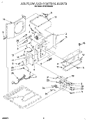 AIR FLOW AND CONTROL Diagram and Parts List for BPAC1000AS0  KitchenAid Air Conditioner
