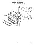 FREEZER DOOR Diagram and Parts List for ET18ZKXZG00  Whirlpool Refrigerator