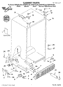 CABINET, LITERATURE Diagram and Parts List for GS2SHGXLQ00  Whirlpool Refrigerator
