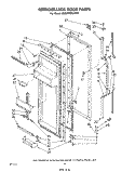 REFRIGERATOR DOOR Diagram and Parts List for ED22MMXLWR0  Whirlpool Refrigerator