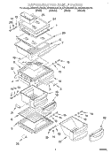 REFRIGERATOR SHELF Diagram and Parts List for KSRS25QGBL04  KitchenAid Refrigerator