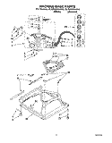 MACHINE BASE Diagram and Parts List for 6LSP8255AW0  Whirlpool Washer