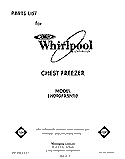 SECTION Diagram and Parts List for EH090FXSN10  Whirlpool Freezer