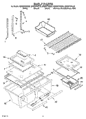 SHELF Diagram and Parts List for GR2SHTXKL02  Whirlpool Refrigerator