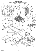 UNIT PARTS Diagram and Parts List for GD5SHAXLT12  Whirlpool Refrigerator