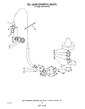 FILL AND OVERFILL Diagram and Parts List for 4KUDA220TW3  KitchenAid Dishwasher
